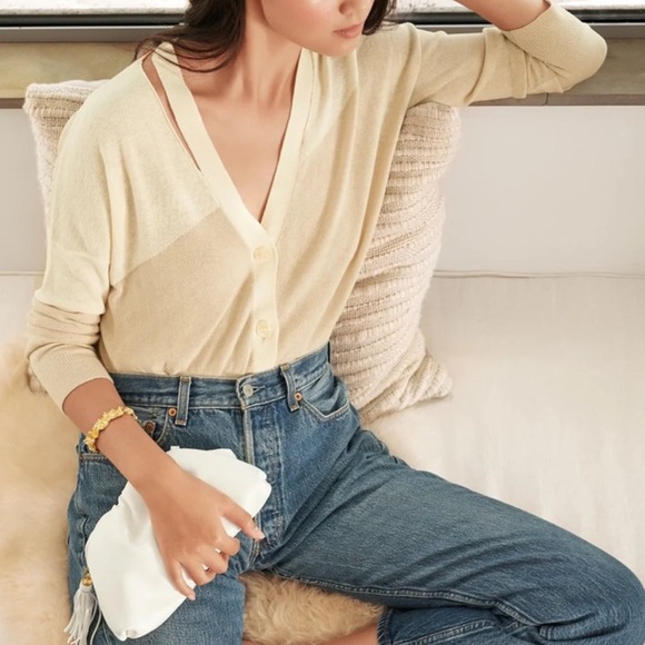 Understated Leather Ivory Crescent Clutch for Curateur - OS - Picture 7 of 13